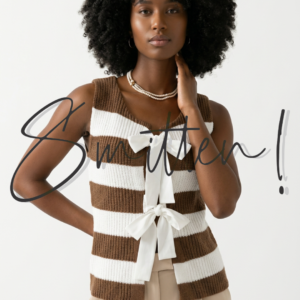 Sleeveless Sweater Vest / Pullover COFFEE
