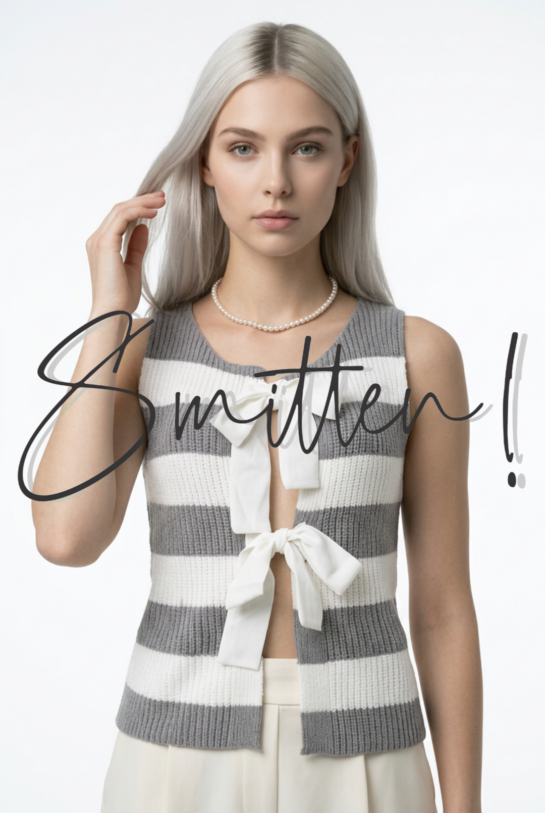 Sleeveless Sweater Vest / Pullover GREY