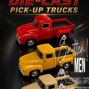 Alternative view of 1956 Ford F-100 step-side truck (Different colors)