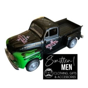 1948 Ford F-1 Pickup Truck Black-and-Green "graffiti/flame"