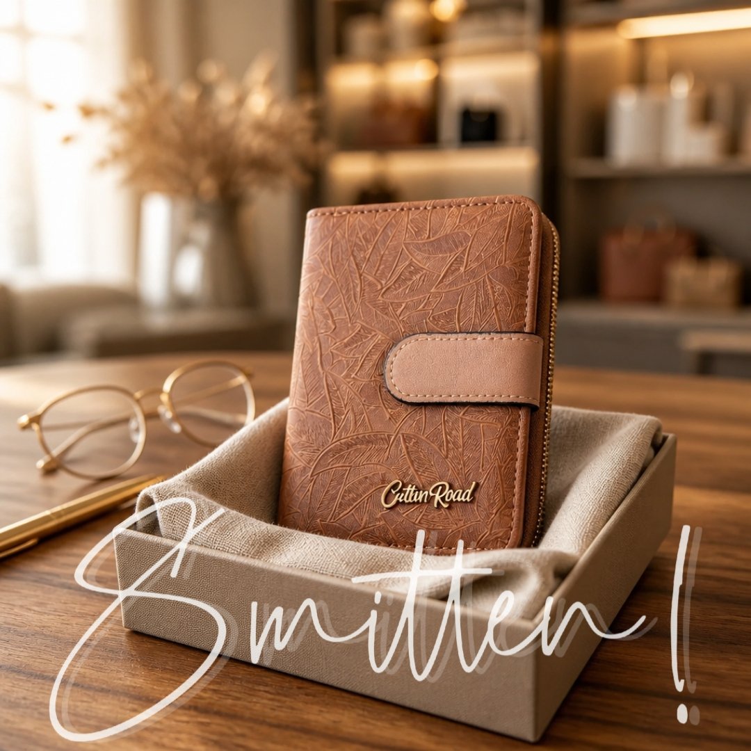 Cotton Road Leaf Print Short Wallet - Image 3