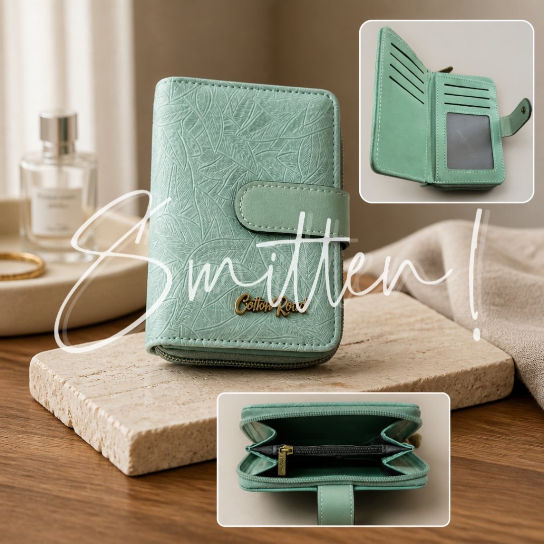 Cotton Road Leaf Print Short Wallet - Image 12