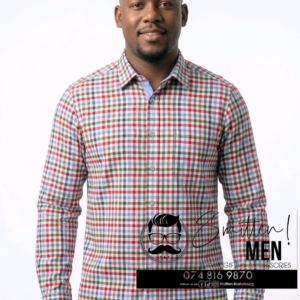 Slim-fit Shirt - Red & Green