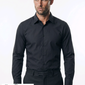Long-sleeve Slim fit Shirt - Black