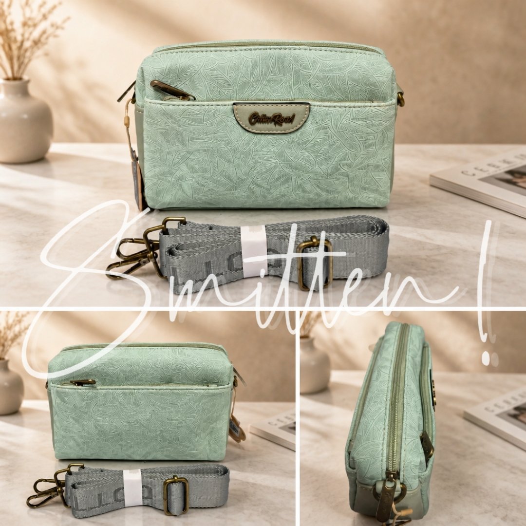 Cotton Road Leaf Print Slingbag - Image 2