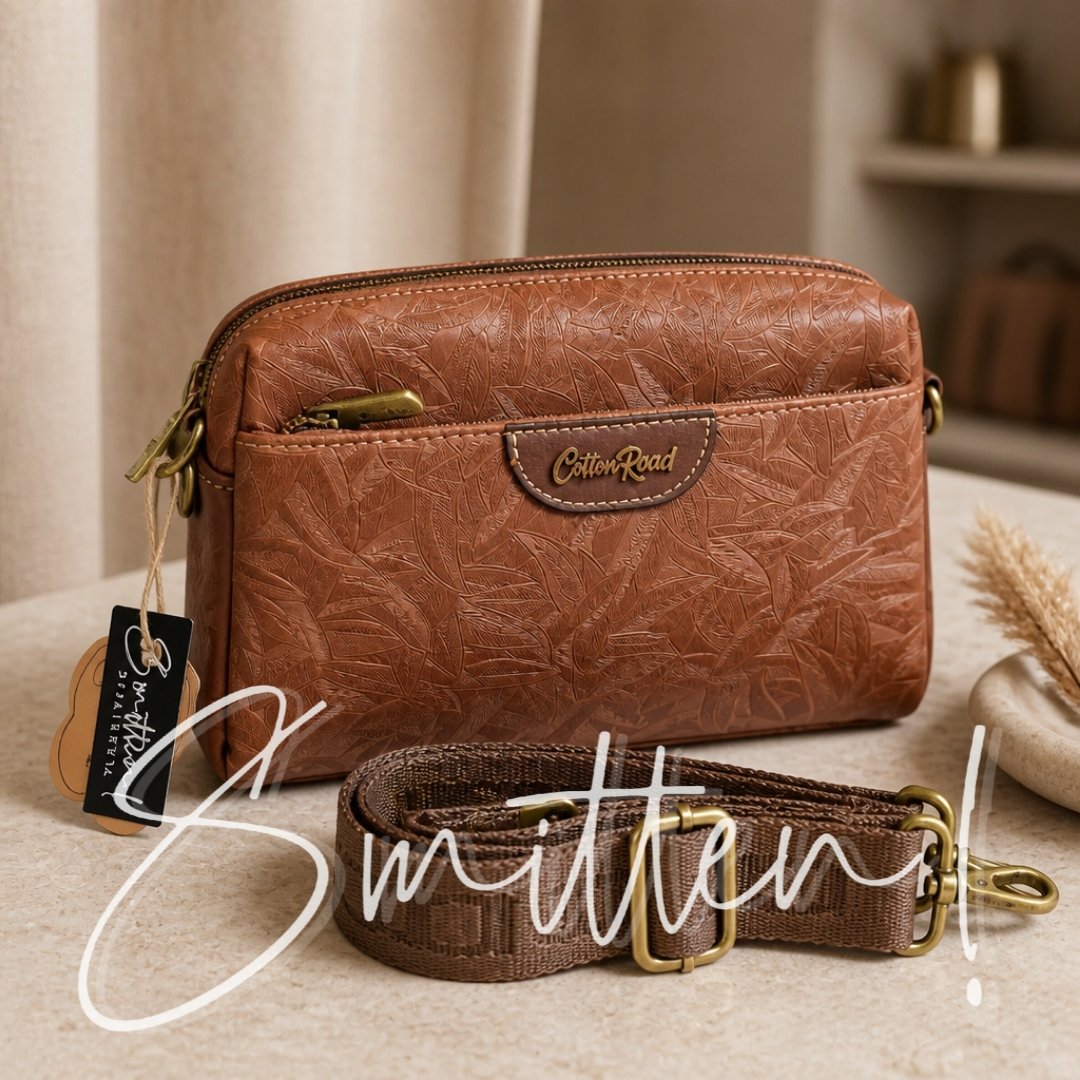 Cotton Road Leaf Print Slingbag - Image 11