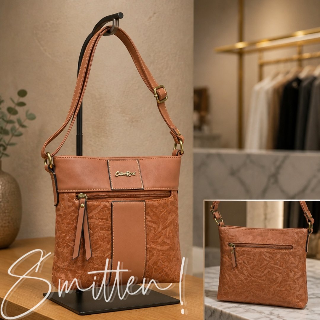 Cotton Road Embossed Leaf Sling Bag - Image 3