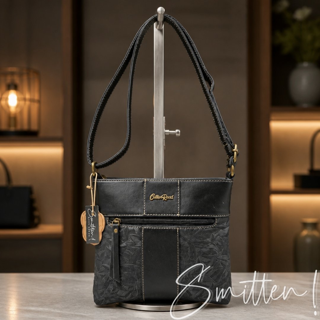 Cotton Road Embossed Leaf Sling Bag - Image 4