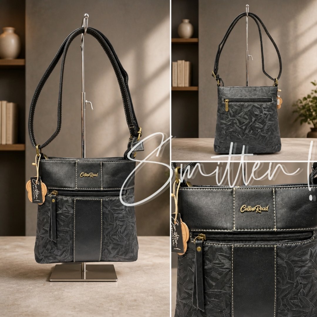 Cotton Road Embossed Leaf Sling Bag - Image 5