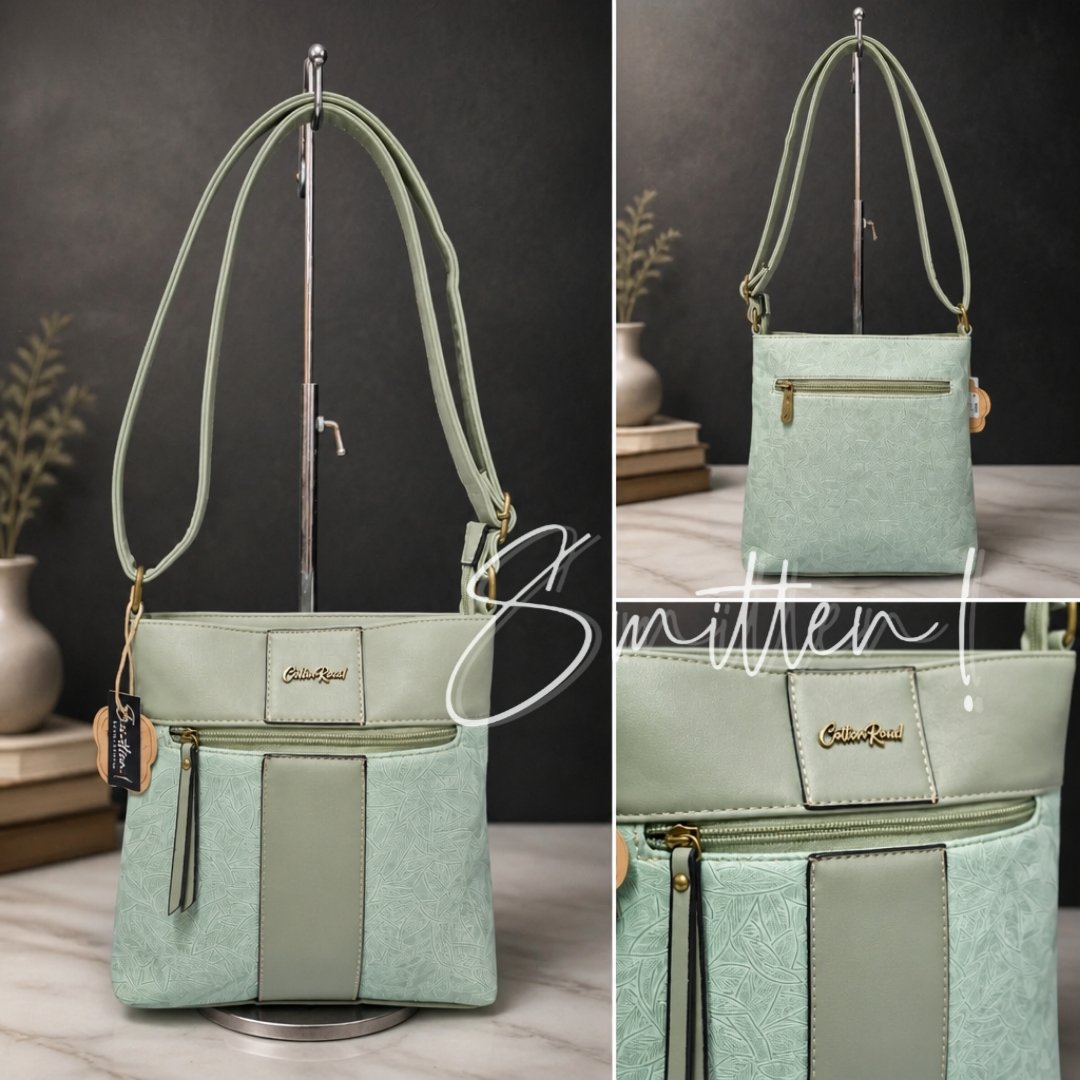 Cotton Road Embossed Leaf Sling Bag - Image 8