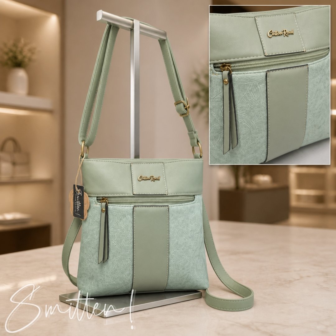Cotton Road Embossed Leaf Sling Bag - Image 9