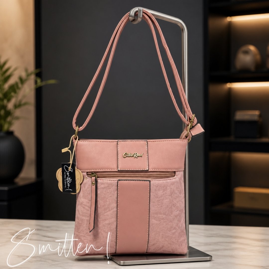 Cotton Road Embossed Leaf Sling Bag - Image 11