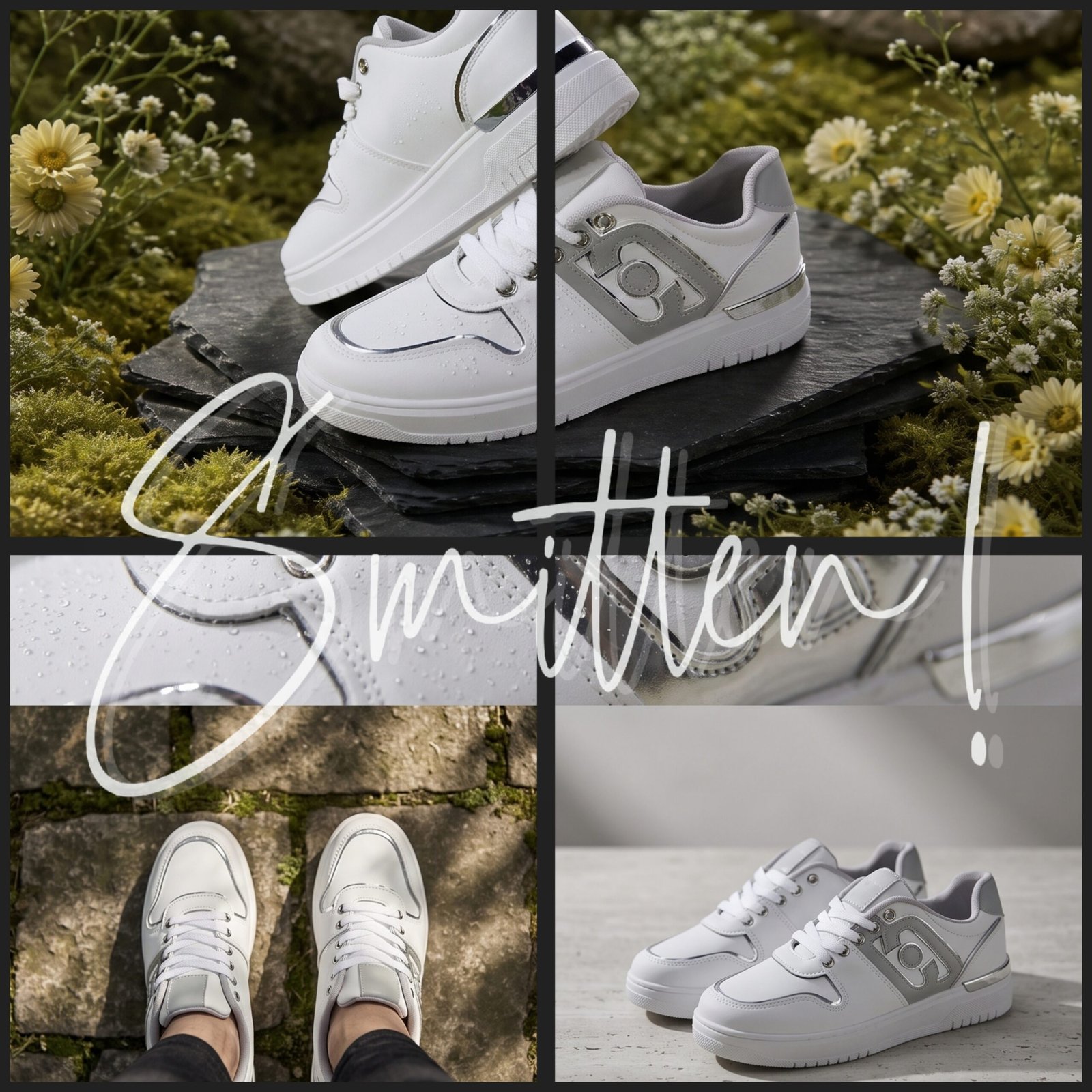 Women's Fashion Sneakers Grey - Image 3