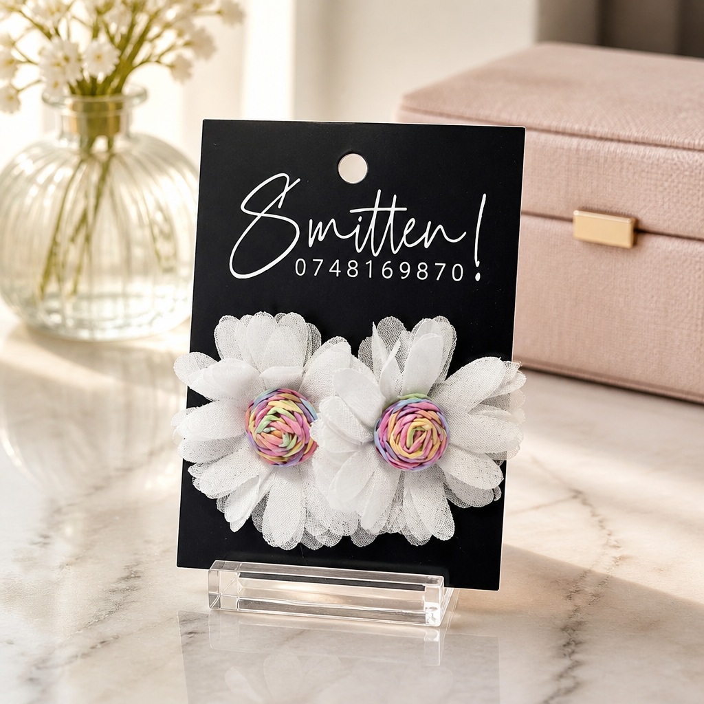 Handmade-style Floral Earrings - Image 3