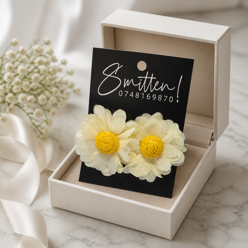 Handmade-style Floral Earrings