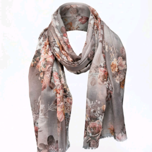 Alternative view of Patterned, Colorful Scarves