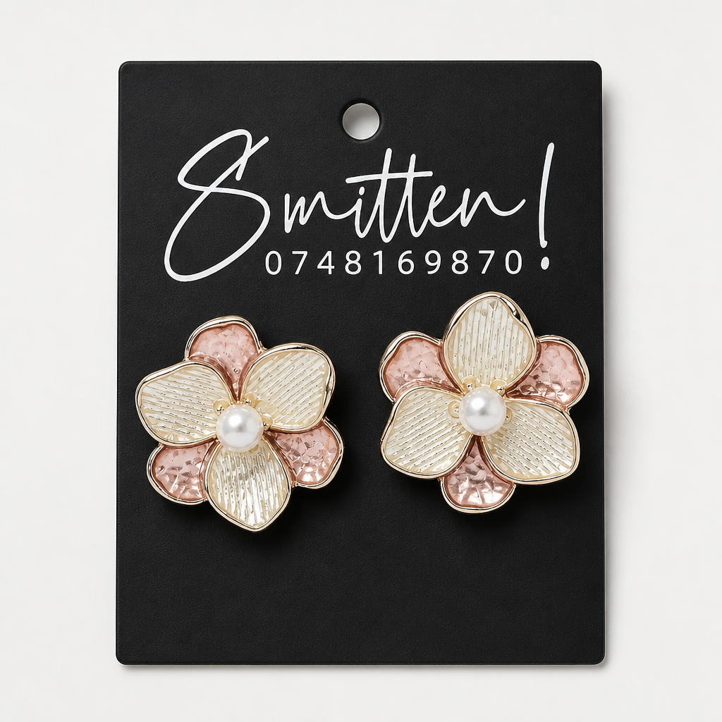 Acrylic Floral Earrings - Image 3