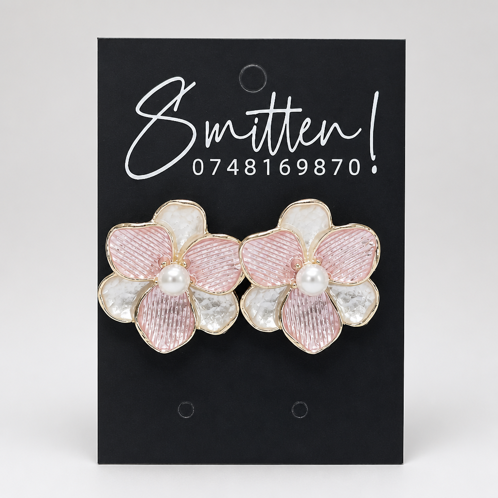 Acrylic Floral Earrings - Image 5