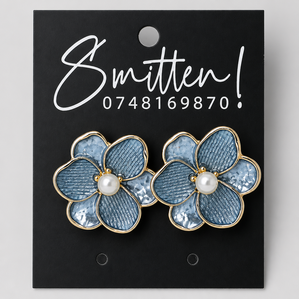 Acrylic Floral Earrings - Image 6