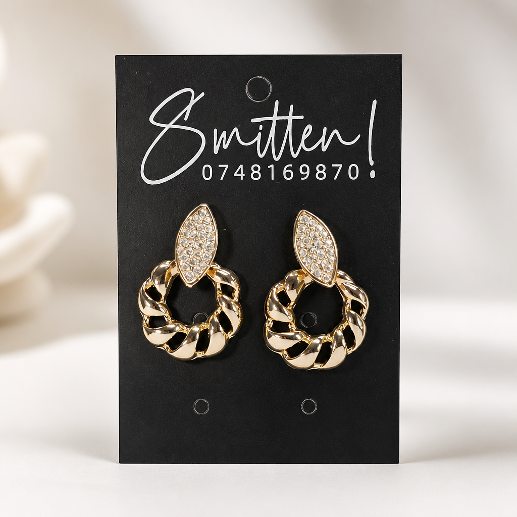 Elegant gold-toned Drop Earrings