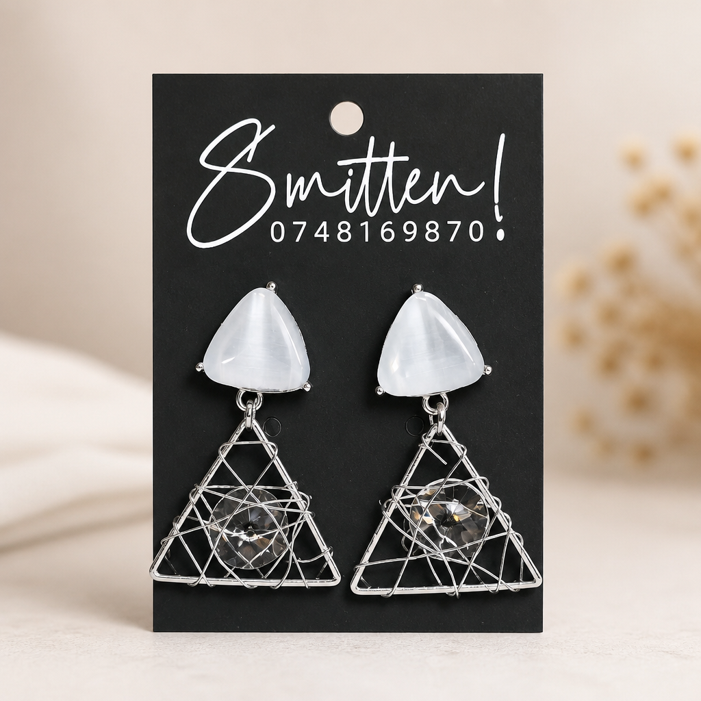 Geometric Wire-Wrapped Statement Earrings