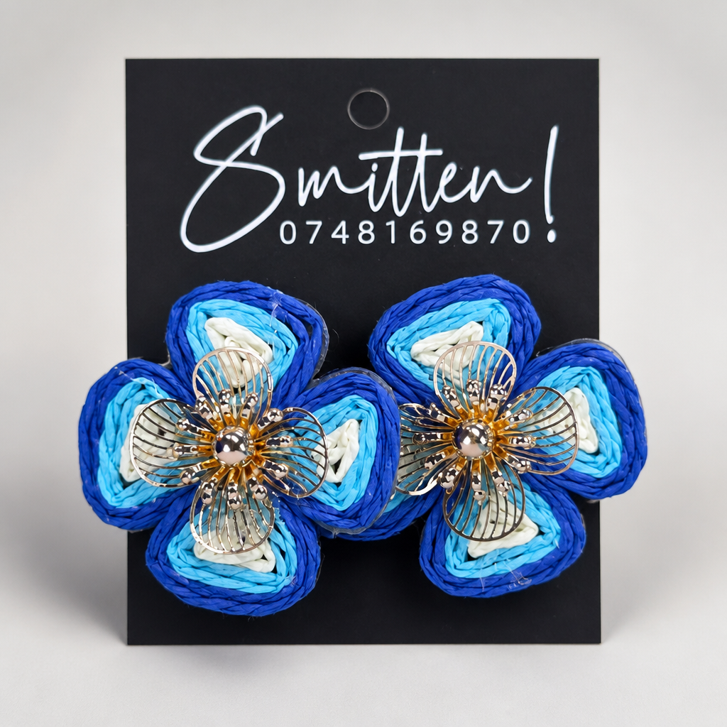 Bohemian-style Floral Stud Earrings - Image 4