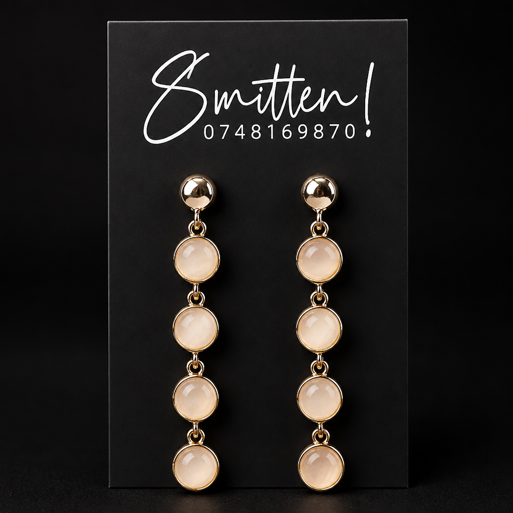 Gold-plated Linear Drop Earrings