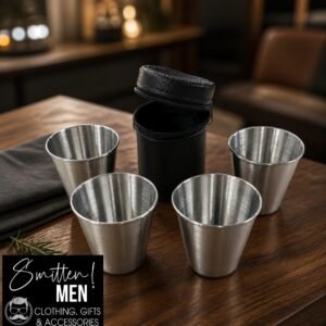 Stainless Steel Shot Glasses (Double)