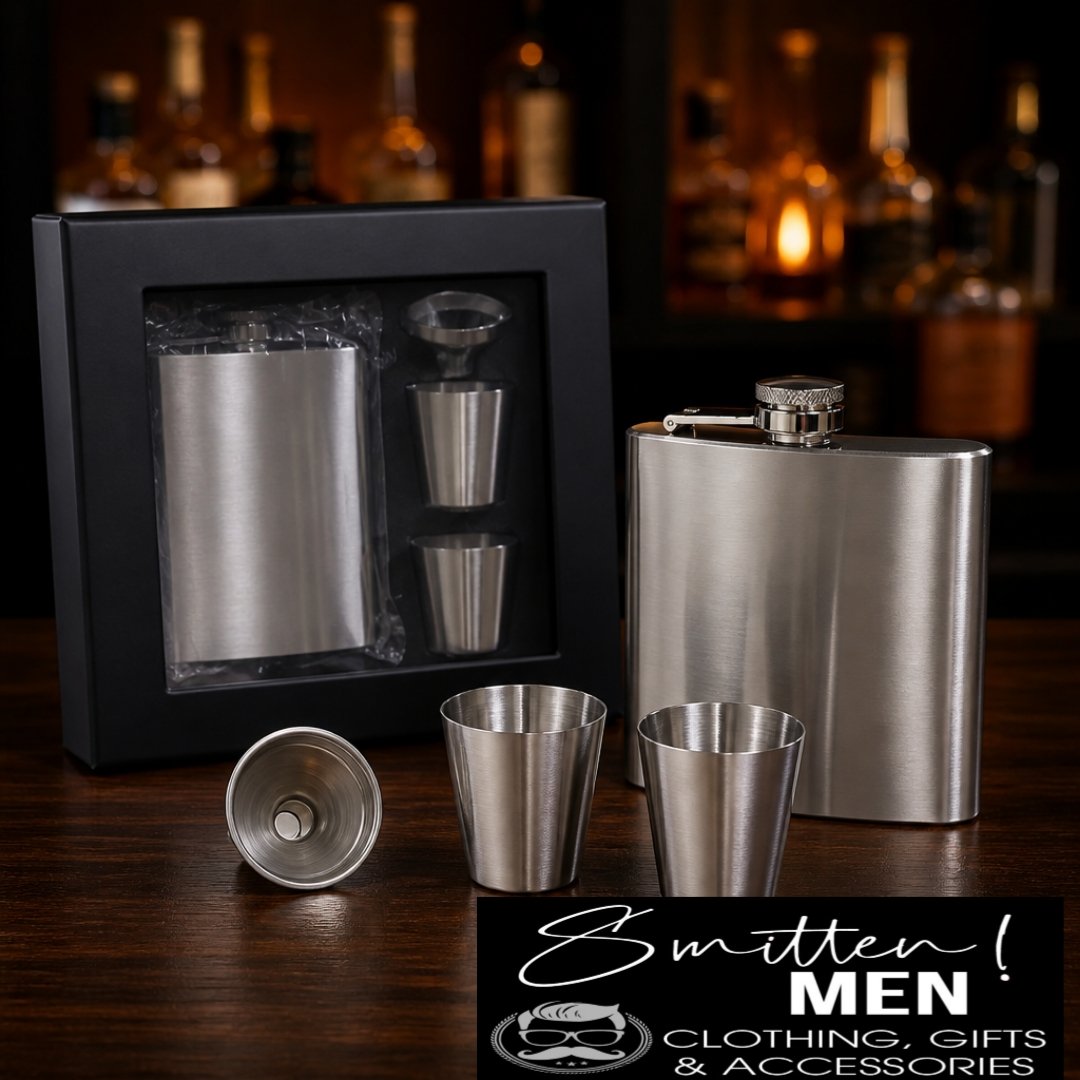Stainless Steel Hip Flask gift set