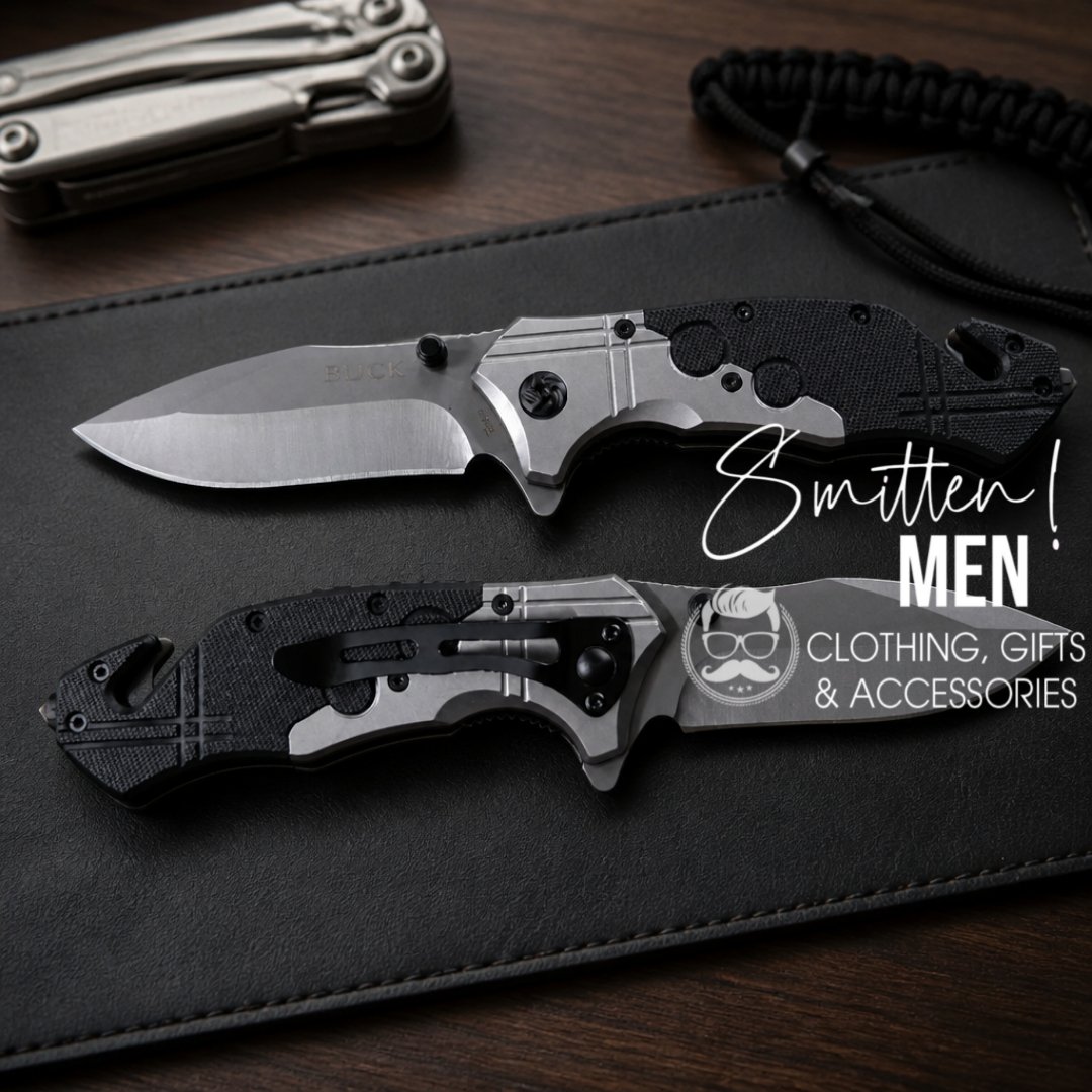 Buck-branded folding pocketknife - Black