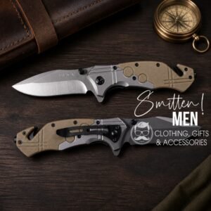 Buck-branded folding pocketknife - Khaki
