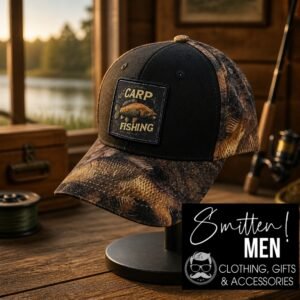 "Carp Fishing" graphic patch Cap
