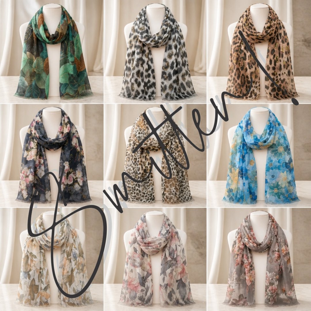 Patterned, Colorful Scarves