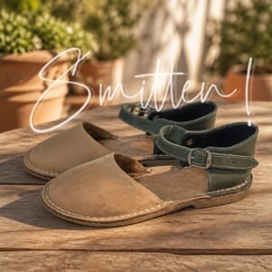 Nomad Leather Sandal Olive & Tan