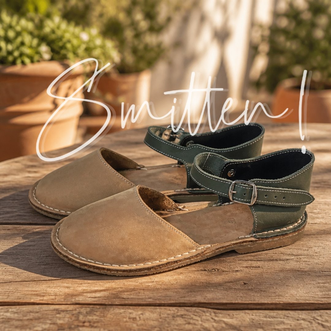 Nomad Leather Sandal Olive & Tan