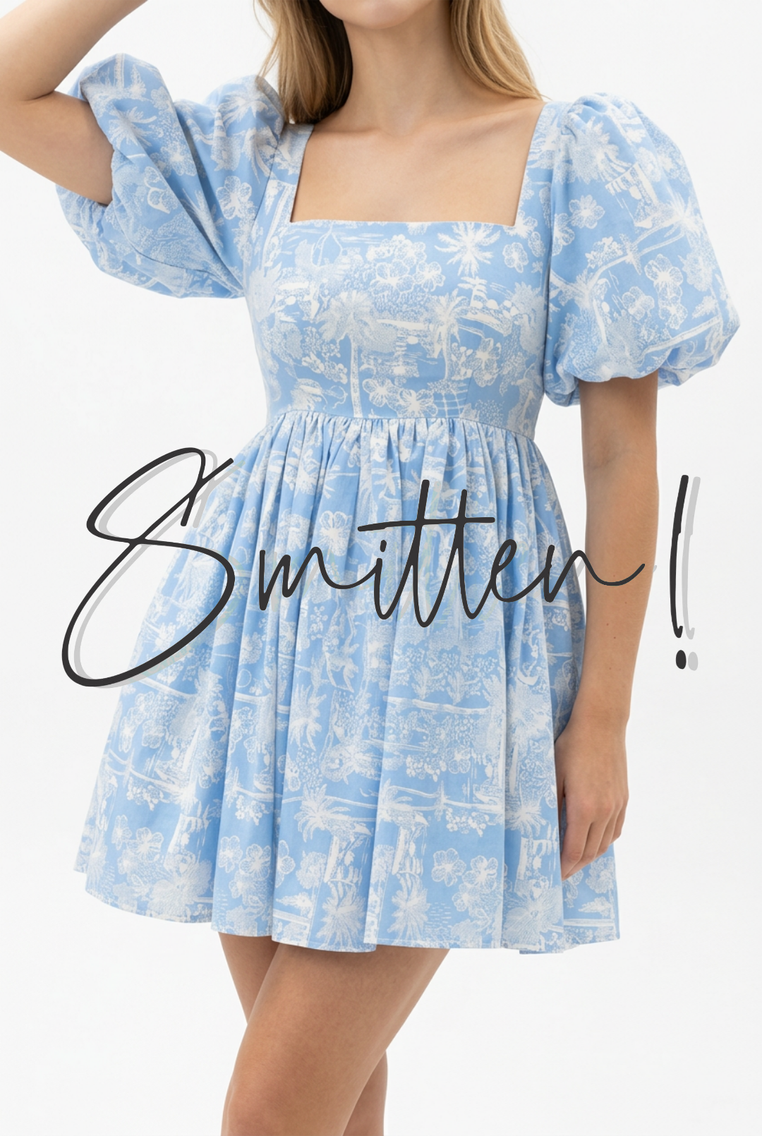Cottagecore-style mini dress