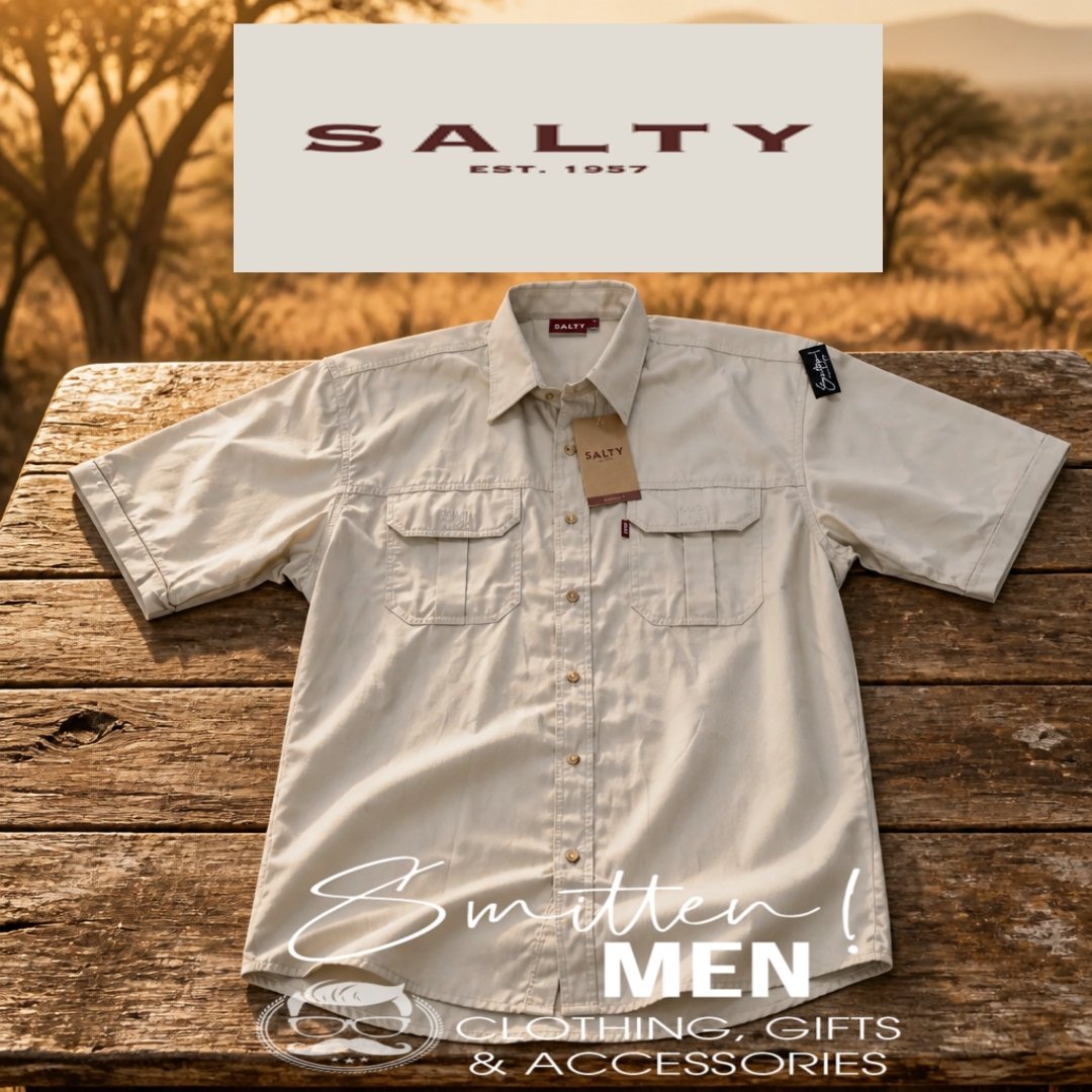Salty Short Sleeve Bush Shirt - Stone