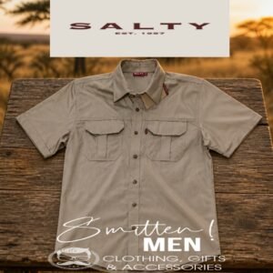 Salty Short Sleeve Bush Shirt - Khaki
