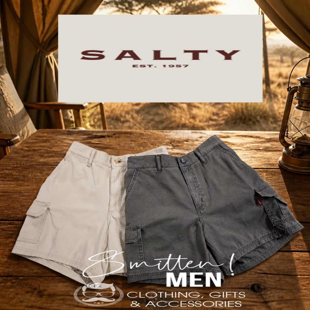 Salty Epic Cargo Shorts - Stone - Image 4