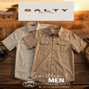 Alternative view of Salty Short Sleeve Bush Shirt - Khaki
