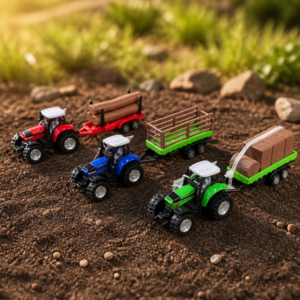 Alternative view of Farm Model Tractor and Trailer