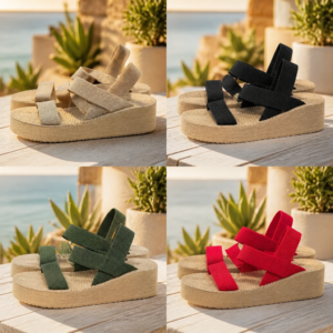 Alternative view of Red Wedge Sandal