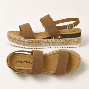 Missy Missy Platform Sandals Brown
