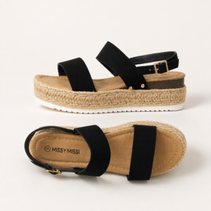 Missy Missy Platform Sandals Black