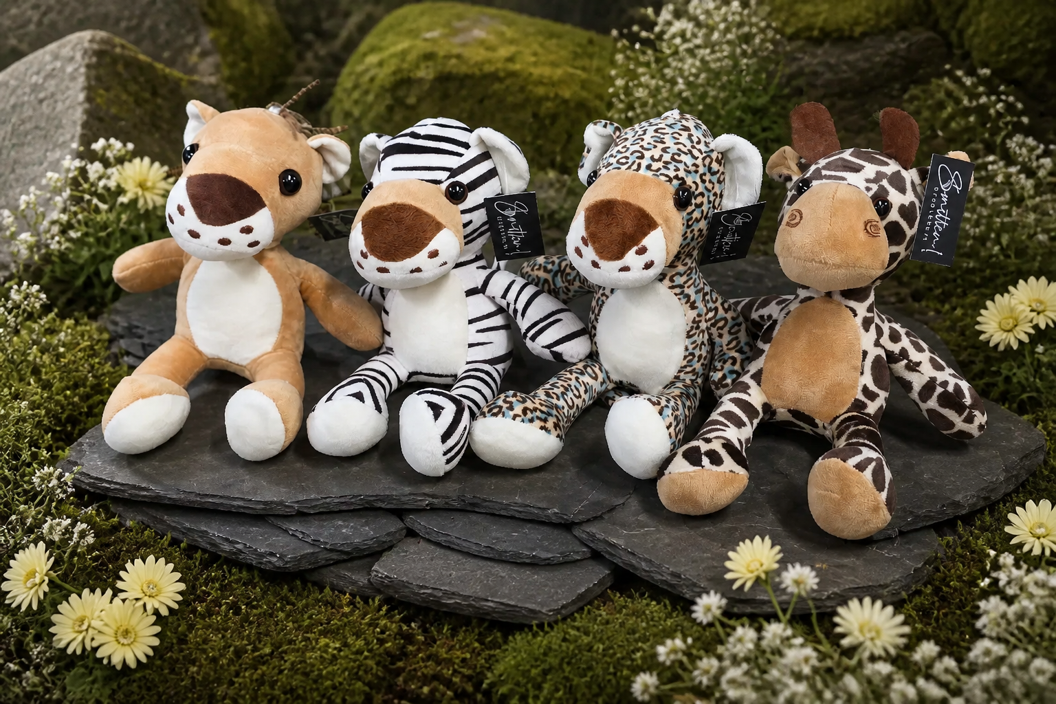 Assorted Plush Wild Animal Soft Toys