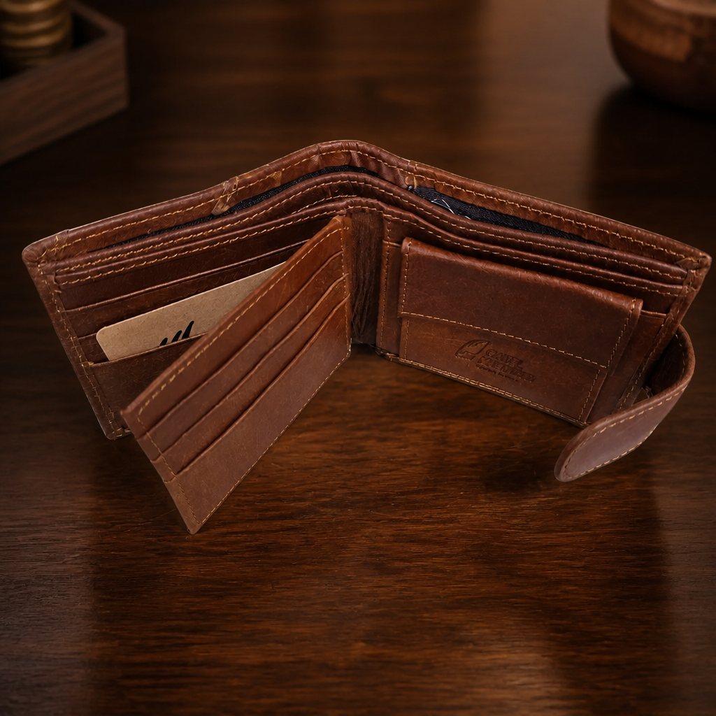 Minimalist Bifold Leather Wallets - Image 3