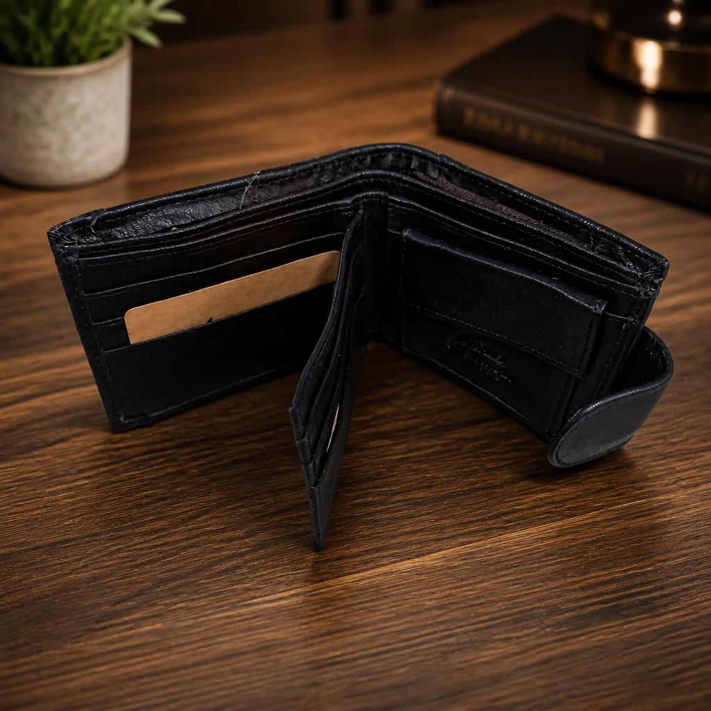 Minimalist Bifold Leather Wallets - Image 4