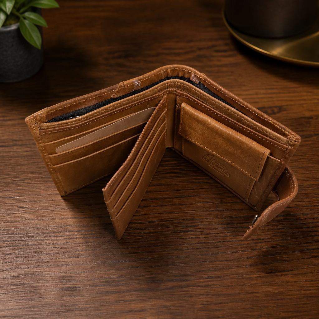 Minimalist Bifold Leather Wallets - Image 5