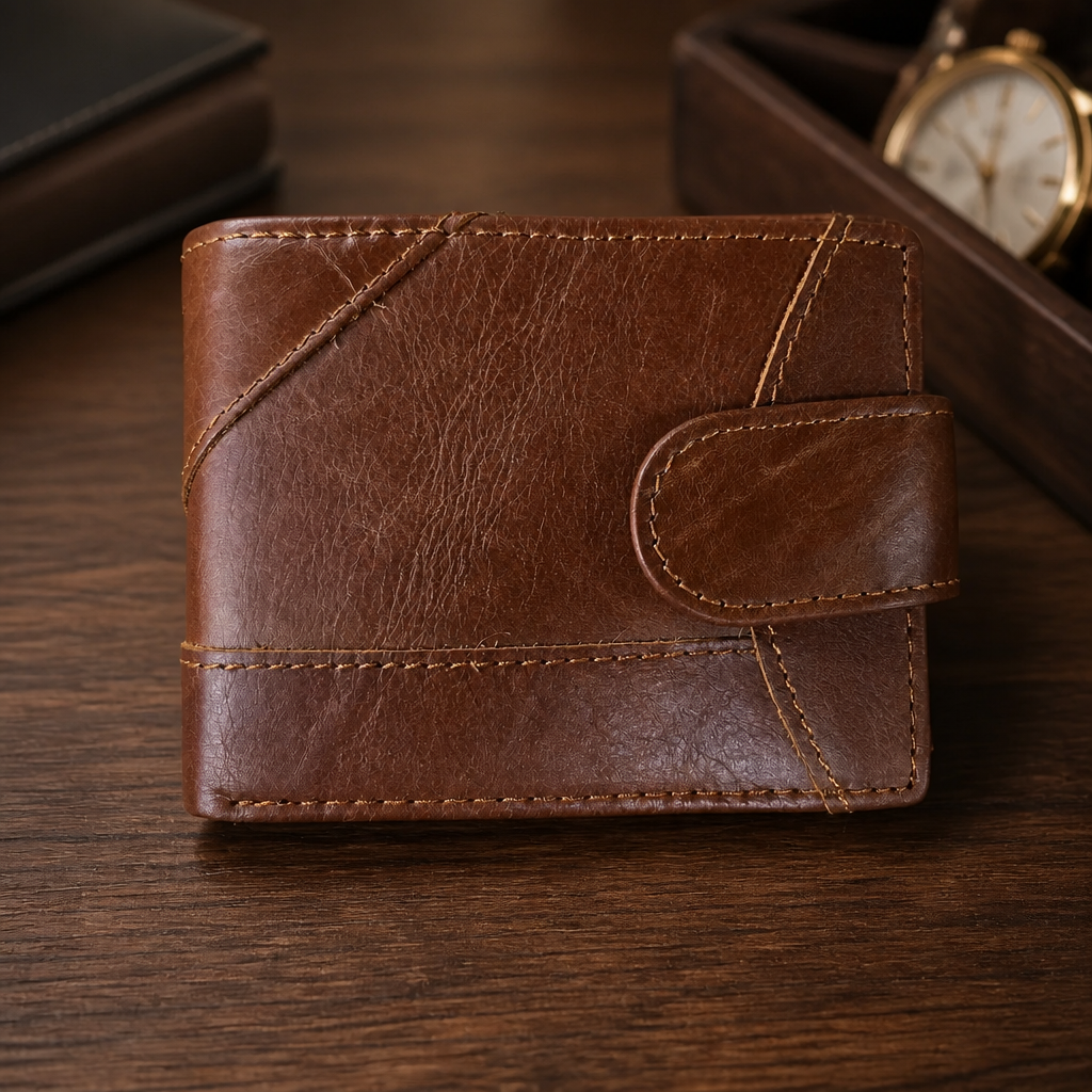 Minimalist Bifold Leather Wallets - Image 8