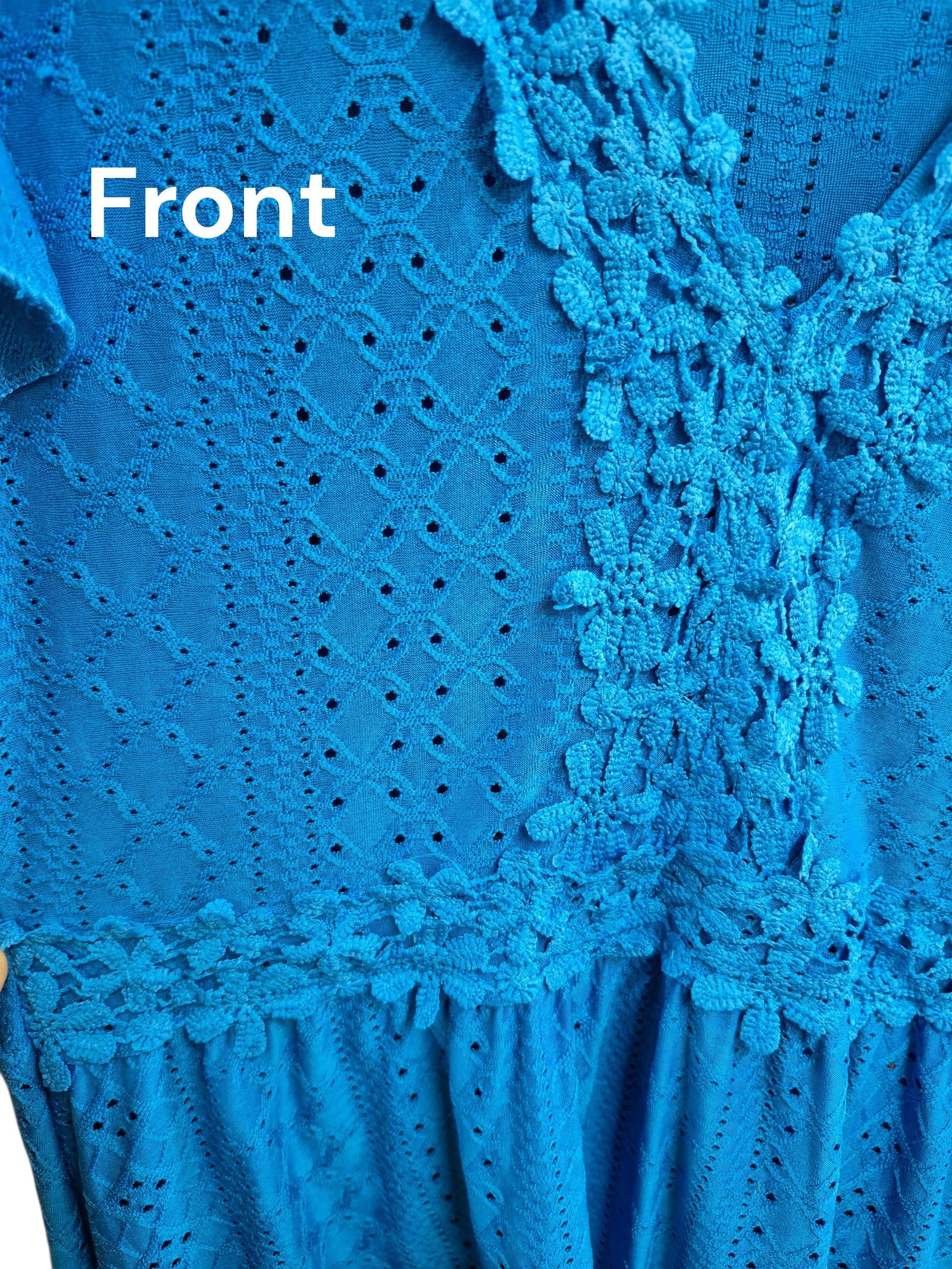 A-line Mini Dress - Blue - Image 5